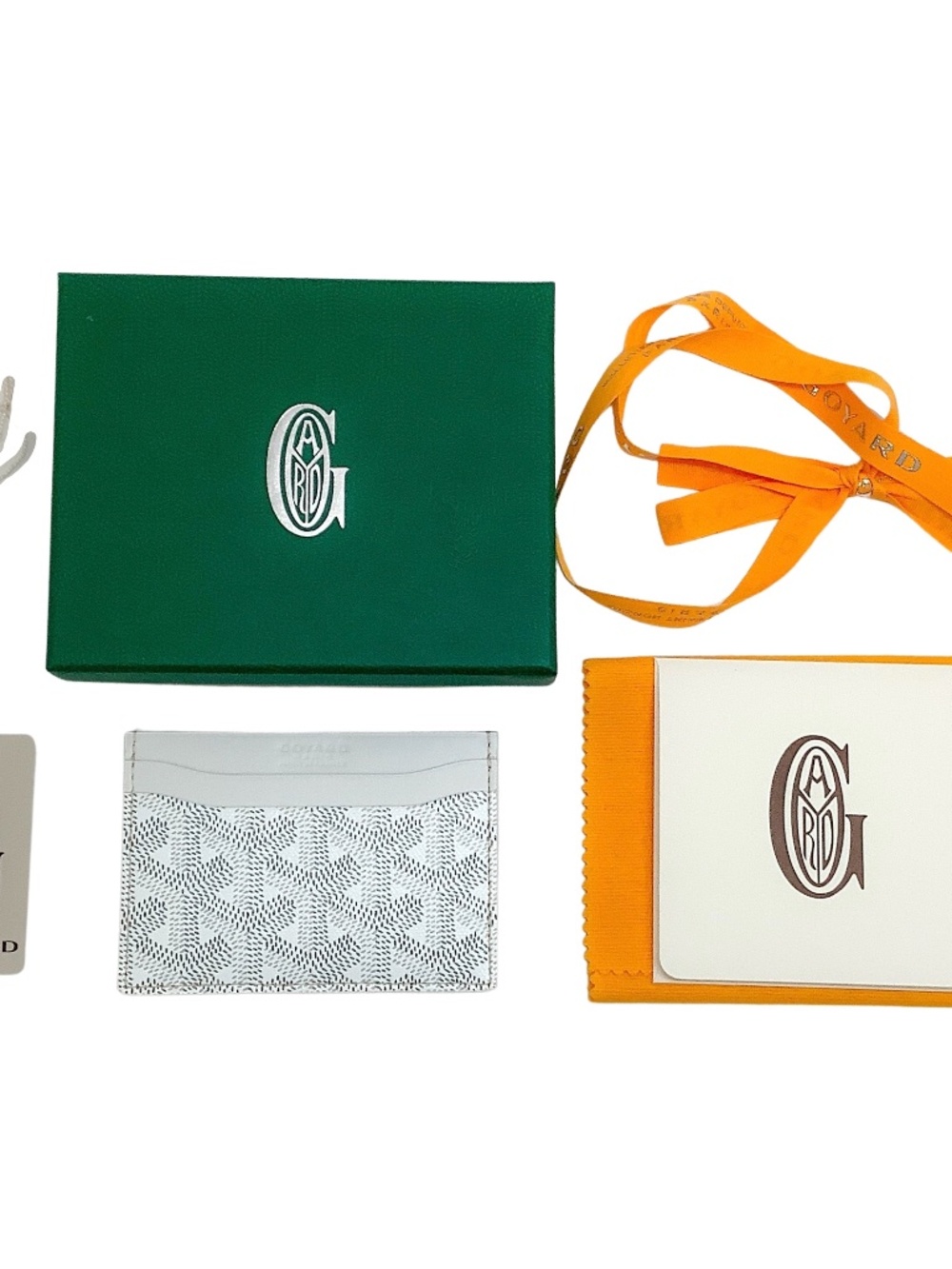 GOYARD WHITE GOYARDINE SAINT SULPICE CARD HOLDER / WALLET - Picture 3 of 3